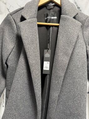 Fashion Nova women Grey  Trench Coat